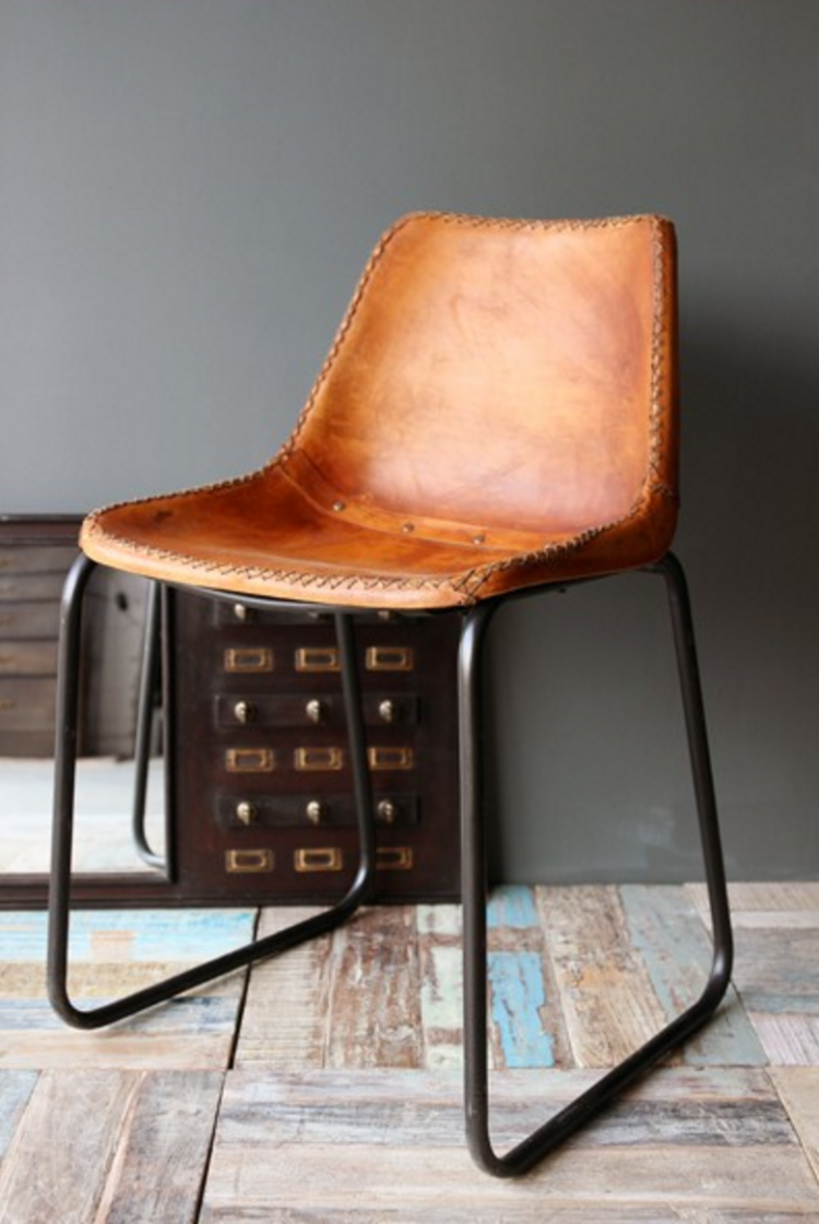 Industrial Leather Chair - Mad About The House
