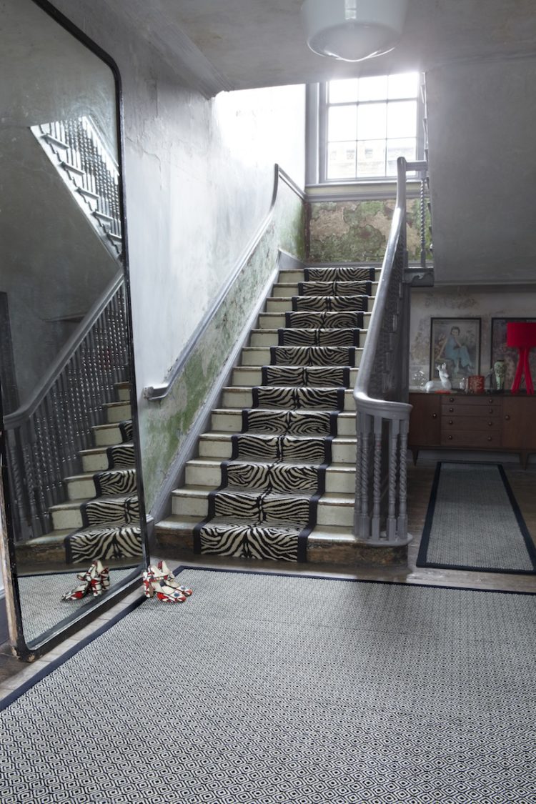 zebra stair runner by alternative flooring