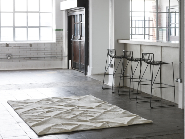 Geo carved rug by Ella Doran for Woven Ground