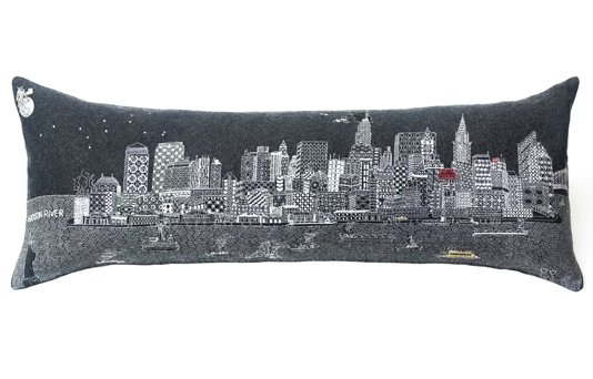 New York skyline cushion
