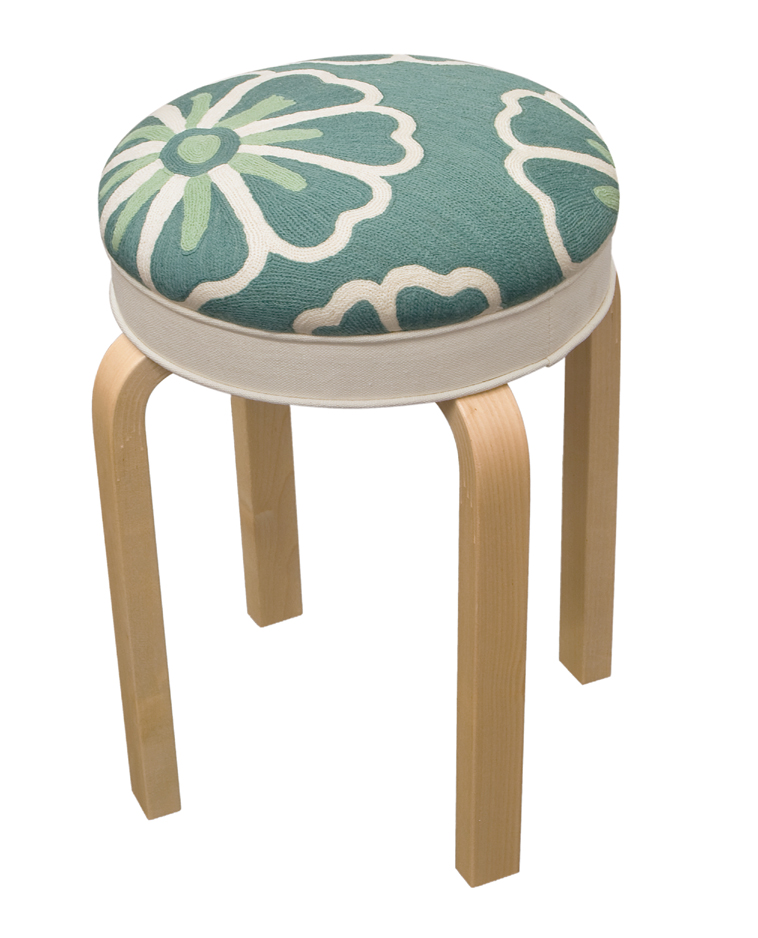 limited edition stool upholstered by Judy Ross 