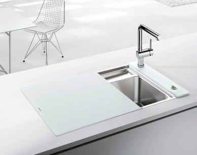 Blanco's crystalline white sink