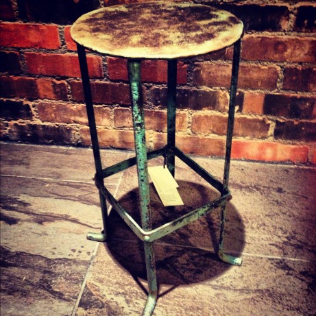 rustic metal stool from nkuku