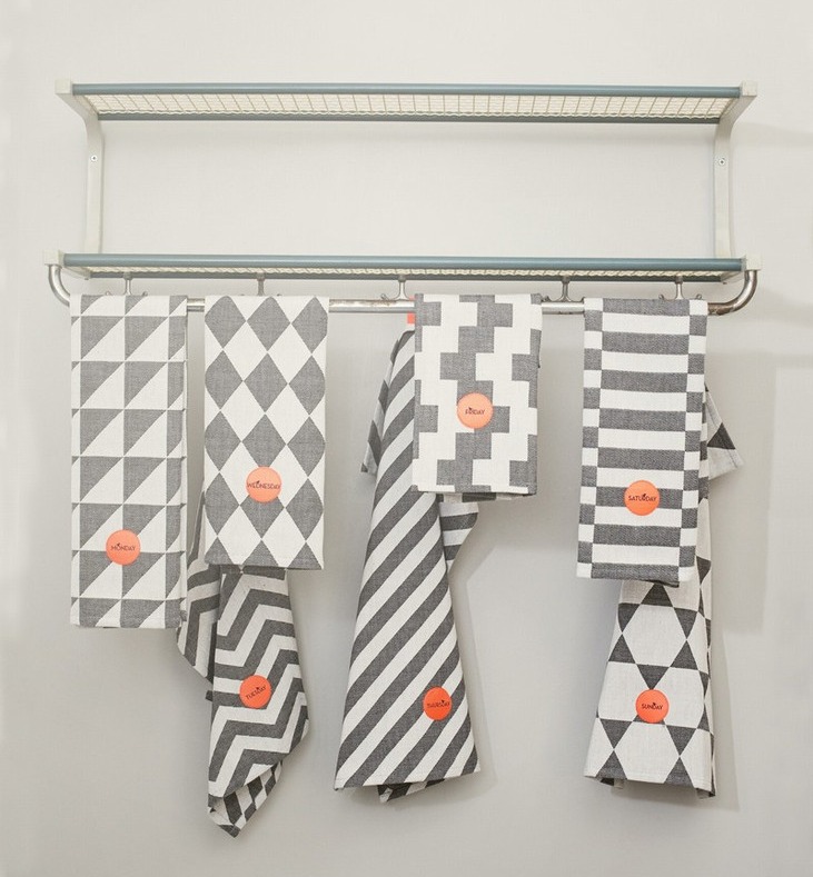 day of the week tea towels from fermliving