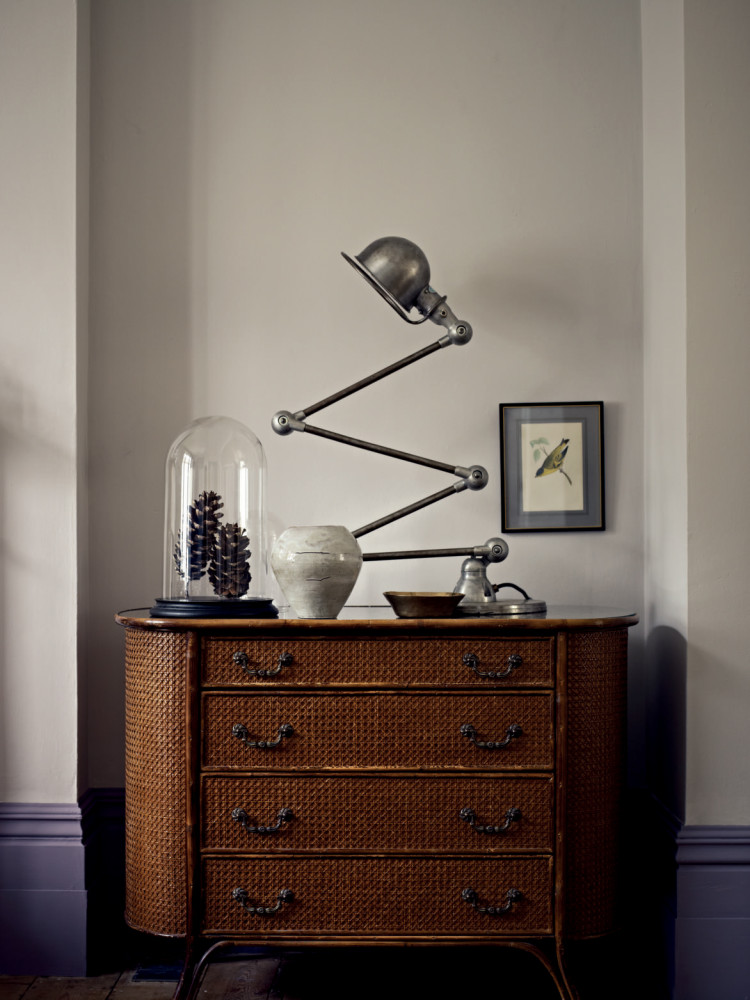 Pier Point from Fired Earth is a mid-grey colour that works brilliant with antique furniture