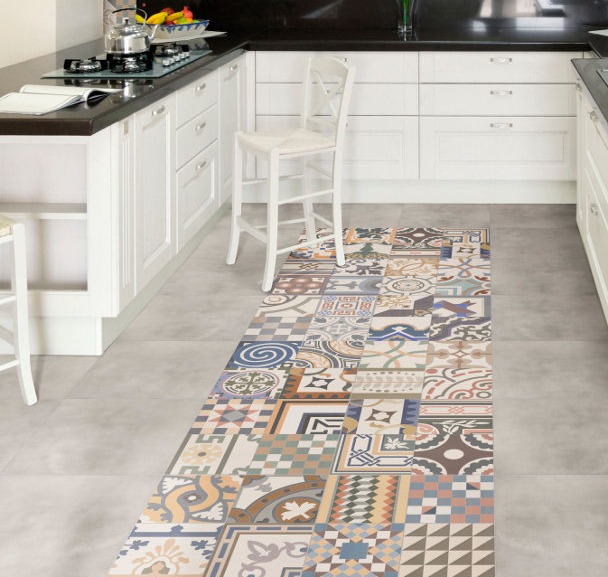 patchwork tile effect from armatile.com