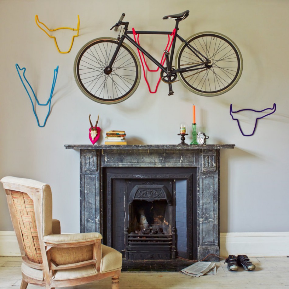 flocked bicycle holders from Graham and Green