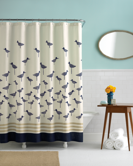 sandpiper shower curtain