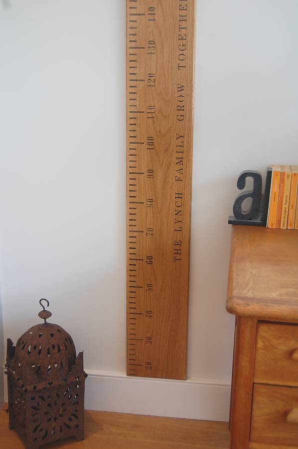 Wooden Ruler Height Chart Uk