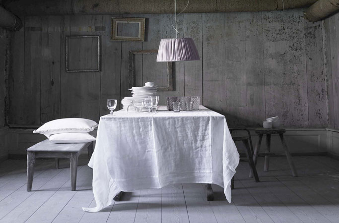 plisse silk lampshade from  idyll home