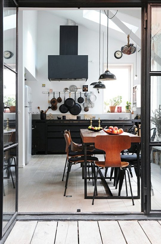 industrial kitchen from from apartmenttherapy.com