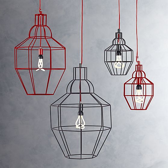 riviera pendant lights by paola navone for crate and barrel