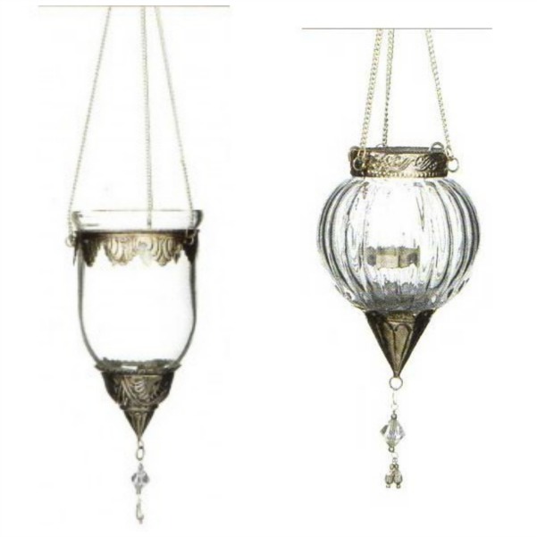 glass hanging lanterns from scandinavia