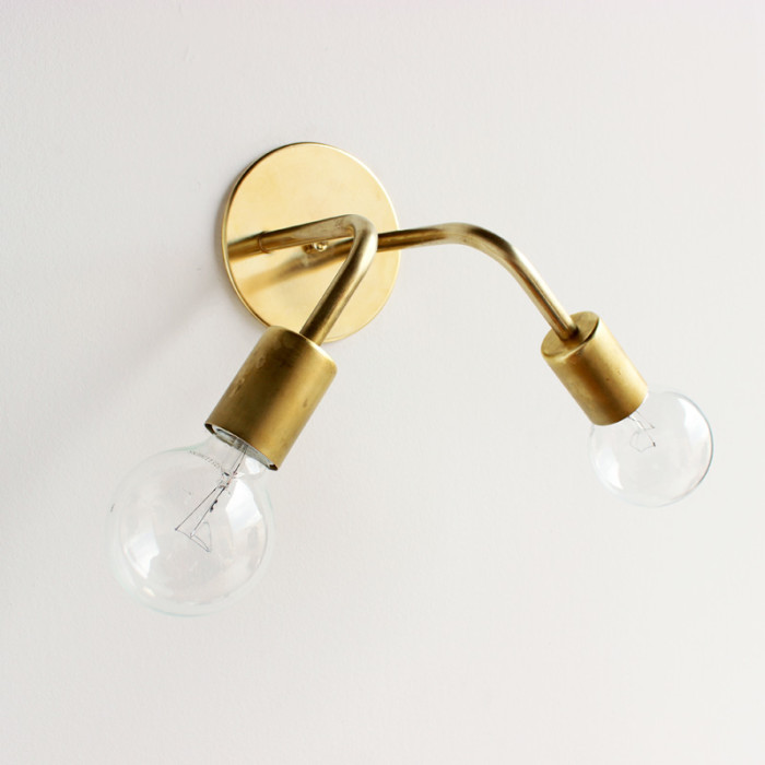 brass wall sconce $85