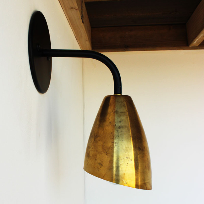 brass wall sconce from onefortythree
