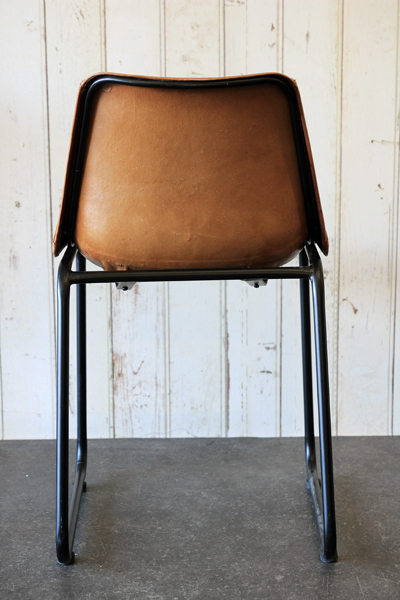 rear view of the industrial leather chair from rockett st george 
