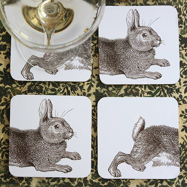 rabbit coasters: £18 for a set of four