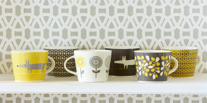 melinki mugs from scion in charcoal and lime