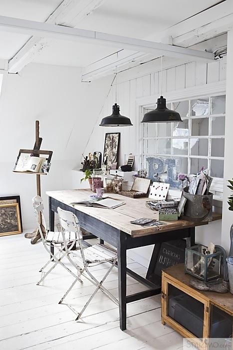 industrial style work space from pinterest