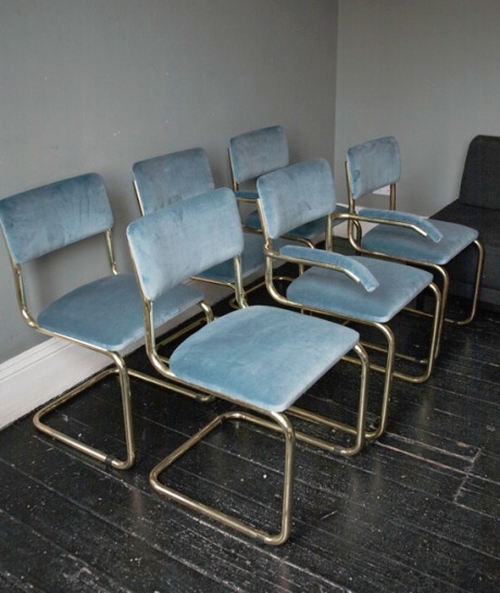 velvet retro chairs from themintlist.com
