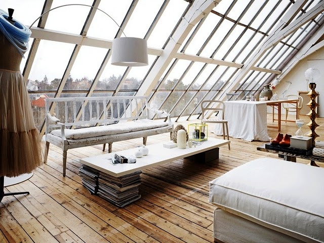 dream loft space image by Philip Karlberg, for Swedish Elle Interiör.