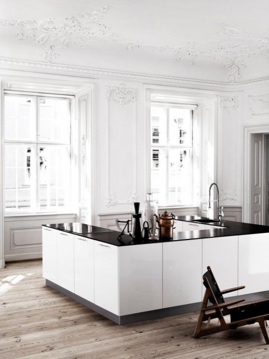white kitchen by kvik