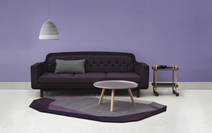 purple buttonback sofa from normann copenhagen