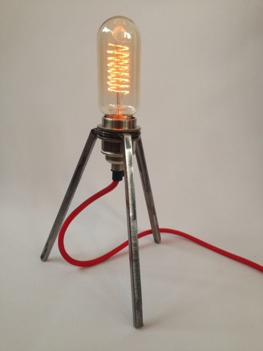 industrial tripod lamp from offkut