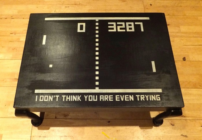 painted ping pong table from objectables.co.uk