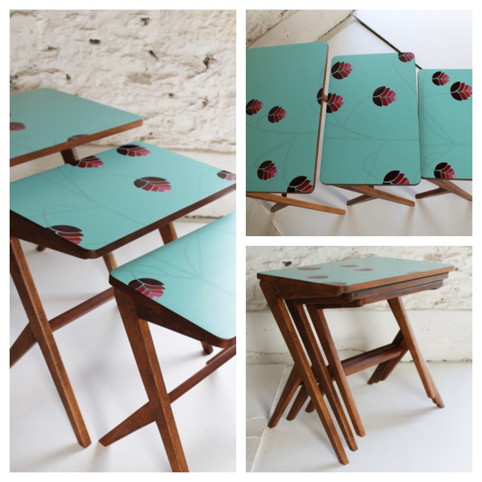 formica inlay tables from lucy turner