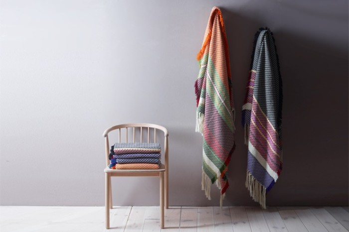 bunad blanket design based on five different regions of Norway