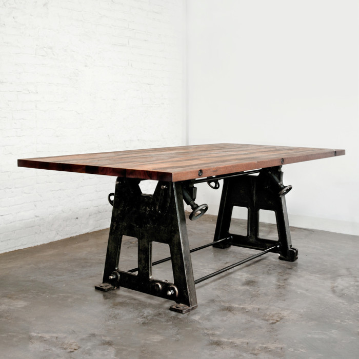 reclaimed press dining table or desk by district eight for such & such