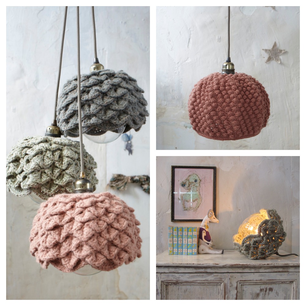 knitted lampshades from lespetitsbohemes