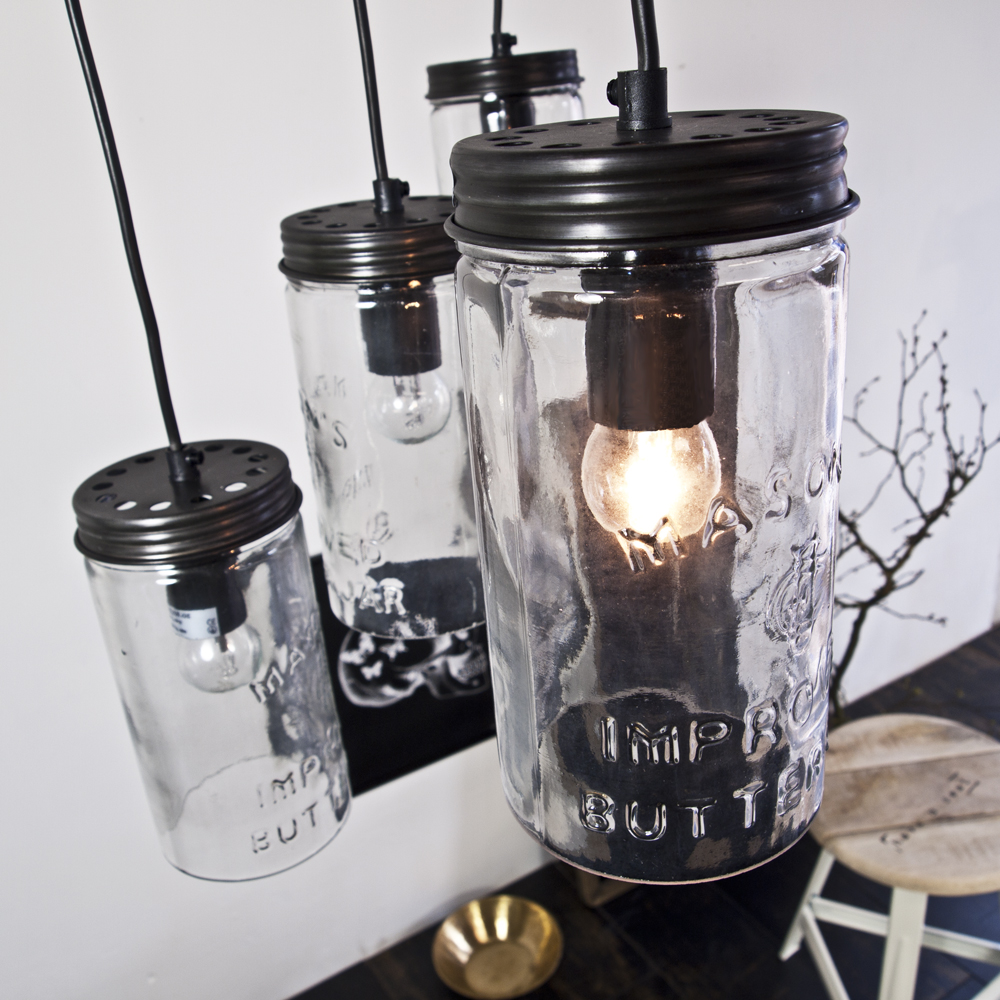 mason jar light from uniche interior furnishing