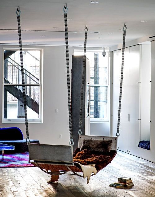 indoor hammock via pinterest