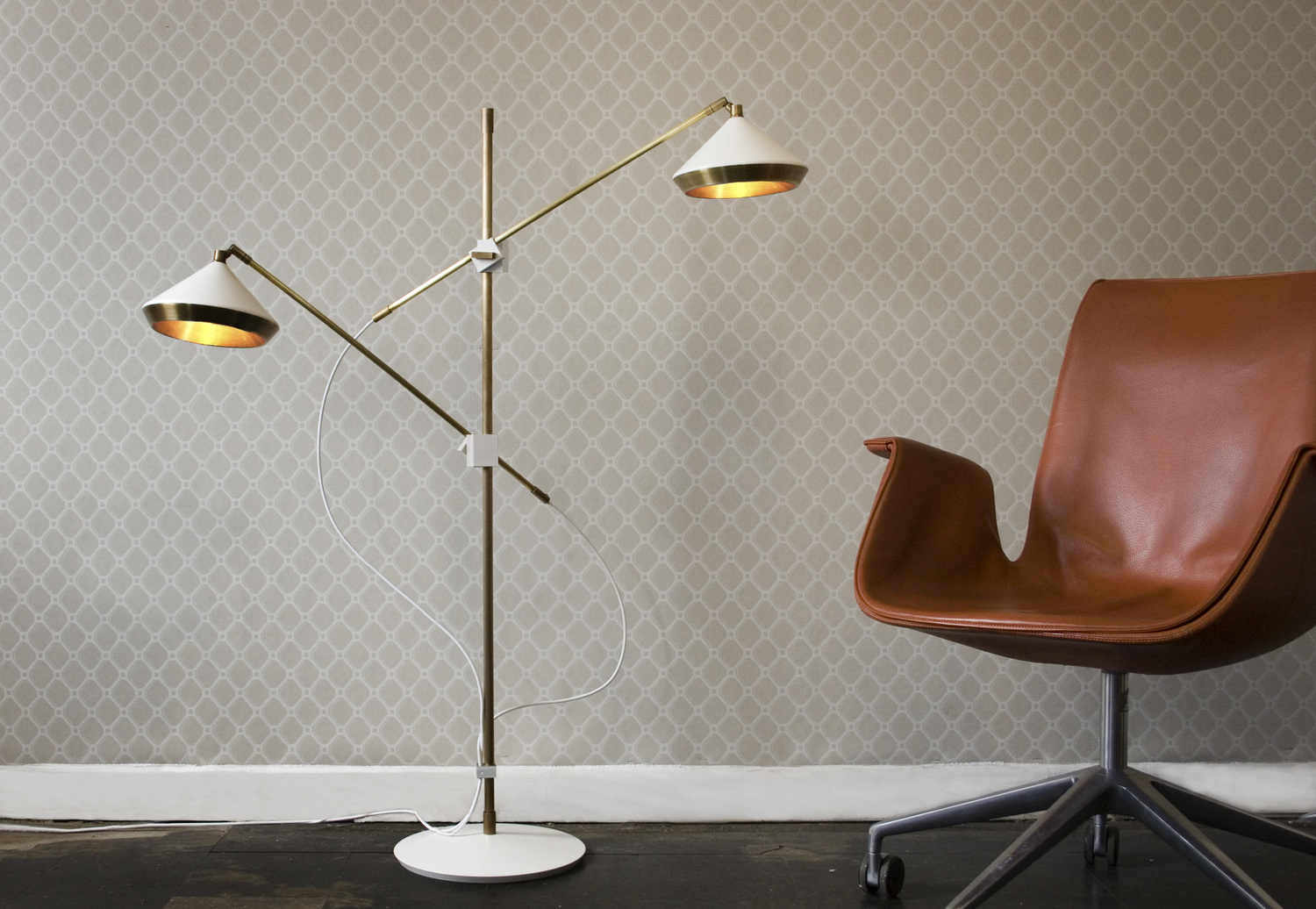 Bert Frank Shear Floor Lamp insitu for web