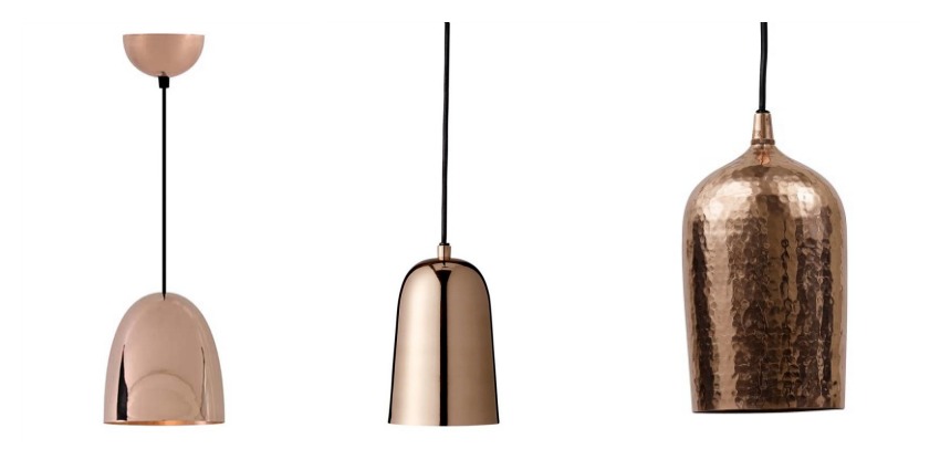 copper pendant lights