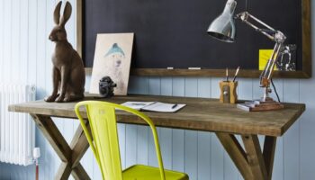 trestle table from graham and green