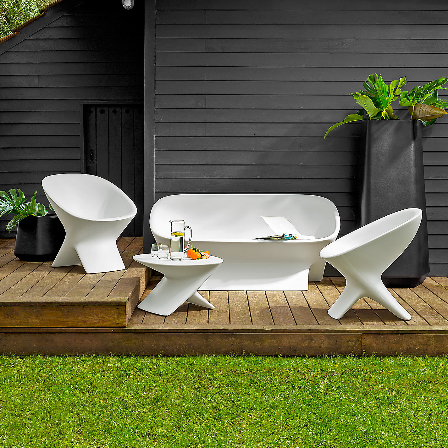 white garden furniture from john lewis
