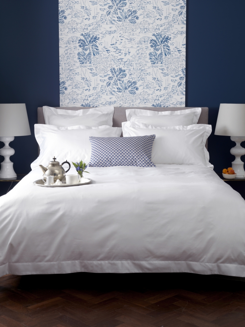 Secret Linen Store Luxury 600 Thread Count Plain White Bedding Set Pillow Cases from £20 Double Duvet from £80 a