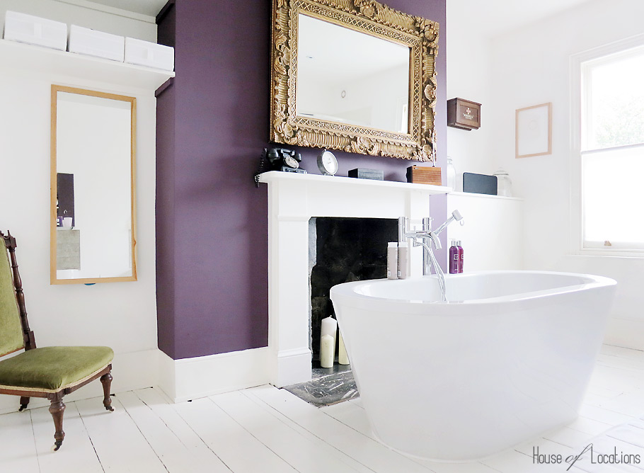 farrow and ball pelt purple wall in madaboutthehouse.com