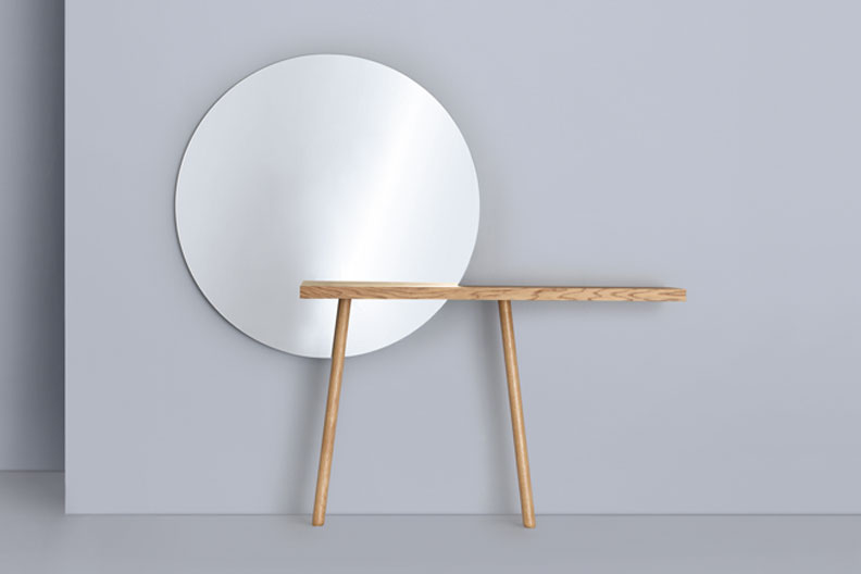 mirror table by florian schmid