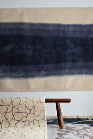 midnight blue ombre rug from westelm
