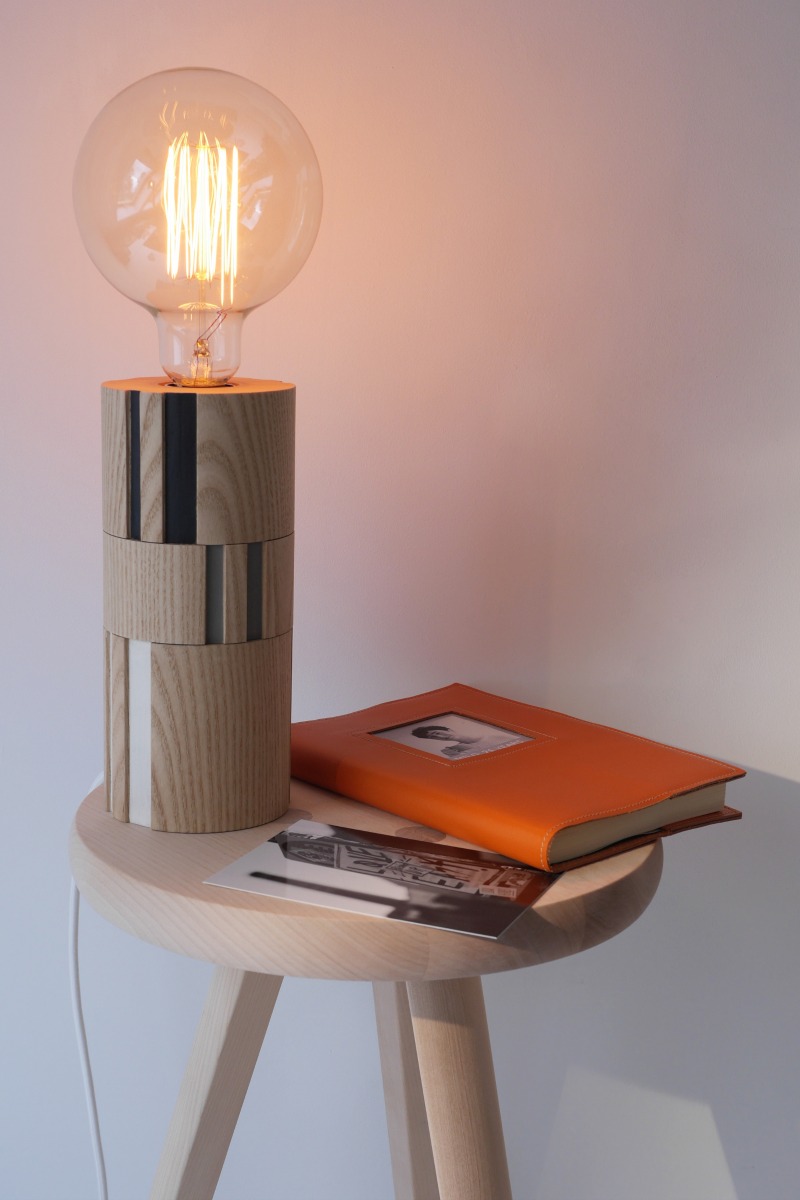 Groove Lamp_£195 & Leather Journal_£28.50_stuffofdreams.com