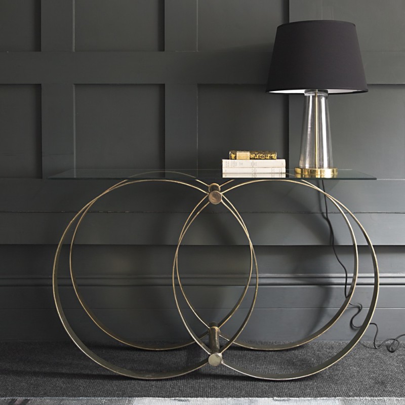 wheels console table from atkin and thyme