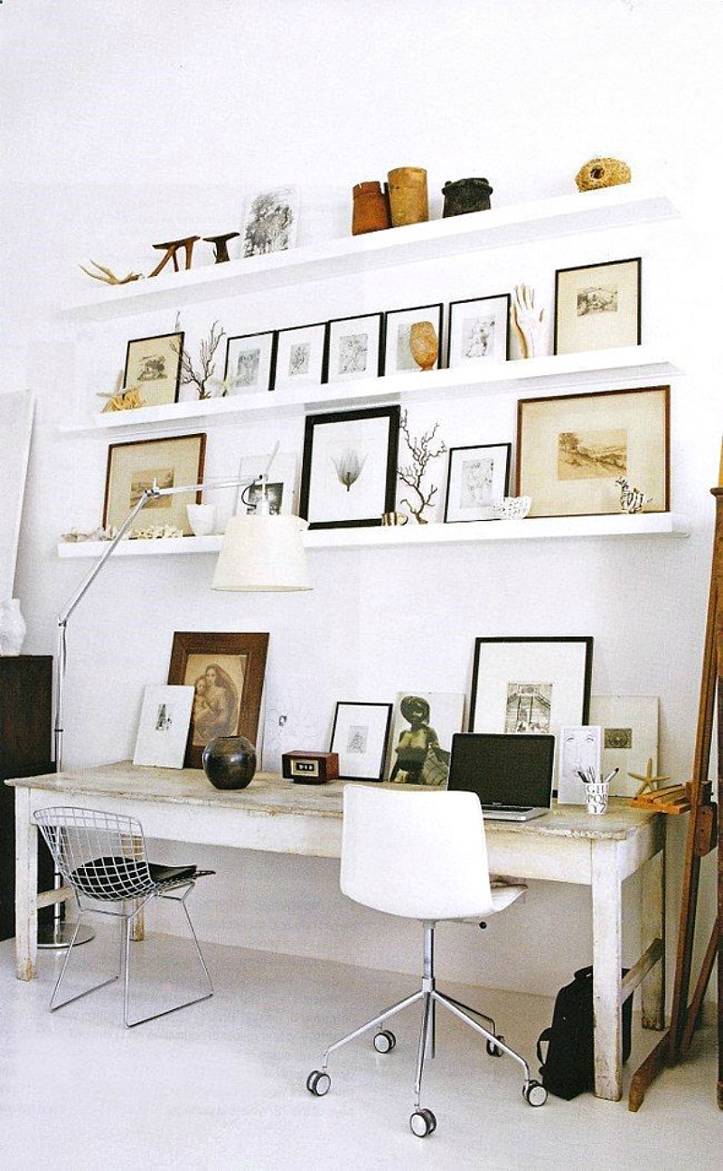 picture ledge shelves home office