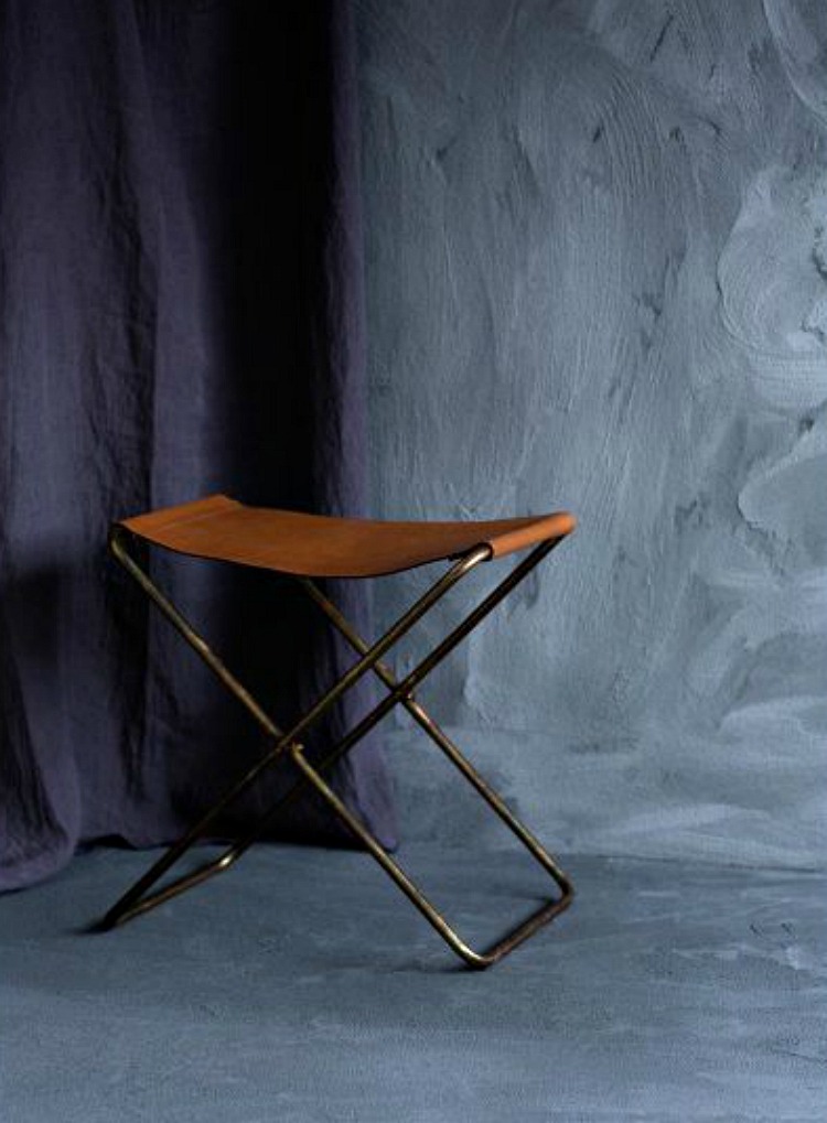 leather folding stool  from hollys-house.com