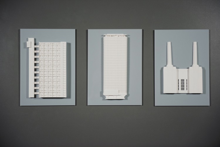 Chisel and Mouse wallmounted London buildings £100 each or £250 for three A4 size