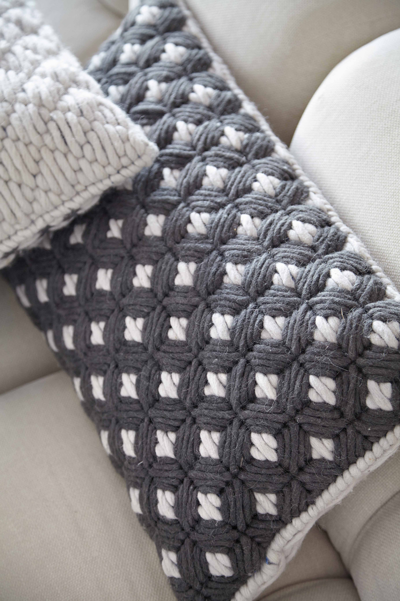 Woven Siali by Charlotte Lancelot for Gan (cushions detail - grey) small
