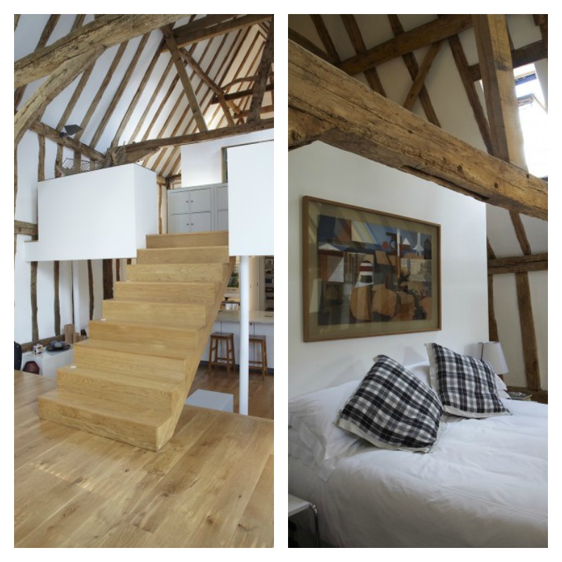 beams and bedrooms